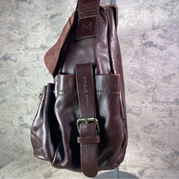 Marc O"Polo Messenger brown leather bag - large Crossbody - Picture 6 of 15